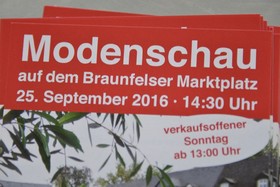 Modenschau am Marktplatz vom 25.09.2016